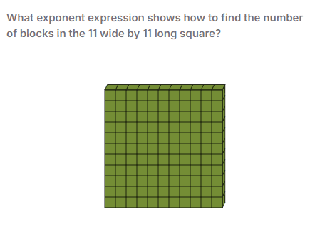 Larger visual example showing repeated multiplication for exponents.
