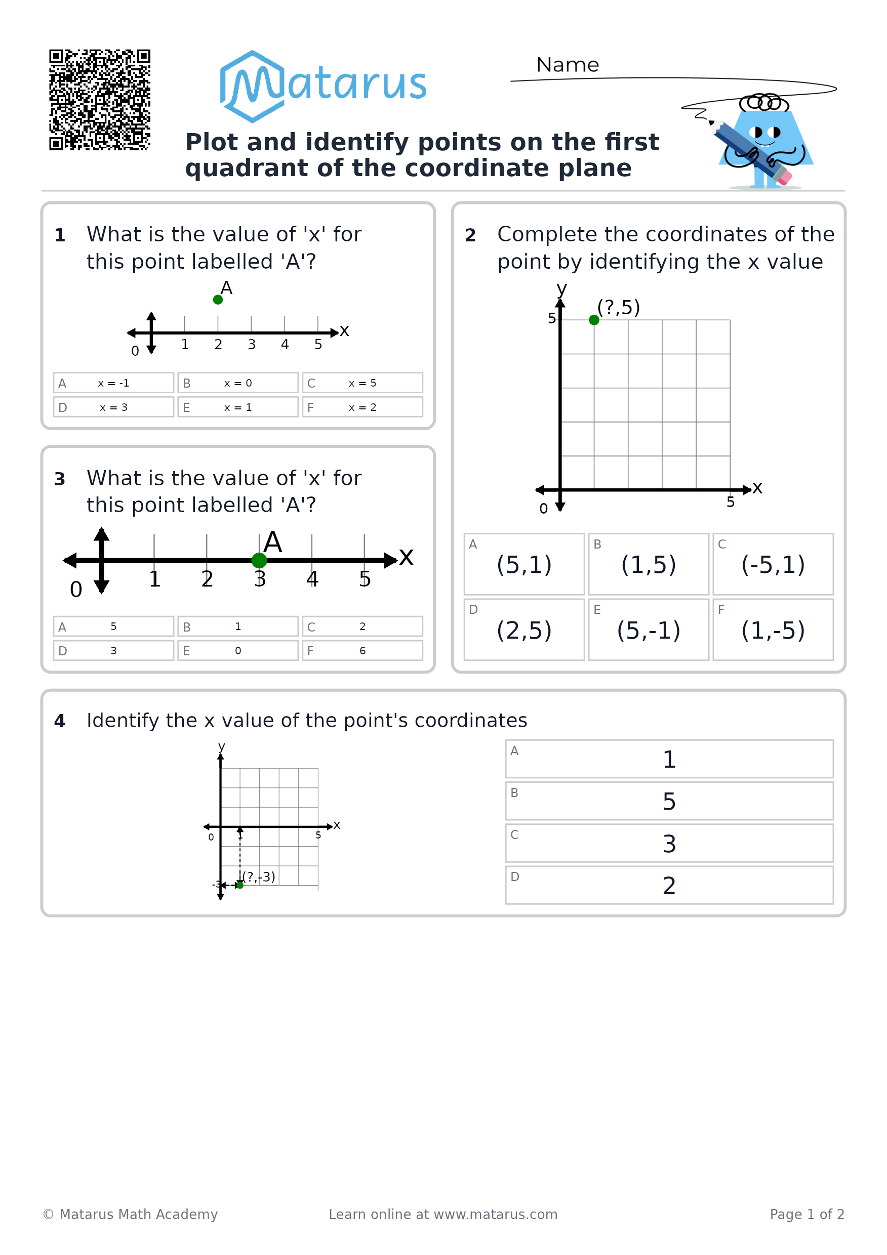Free downloadable worksheet on grade 5 - Geometry